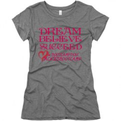 Ladies Slim Fit Super Soft Triblend Tee