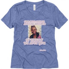 Ladies Relaxed Fit Super Soft Triblend V-Neck Tee