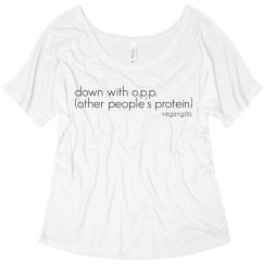 down with o.p.p. simple tee