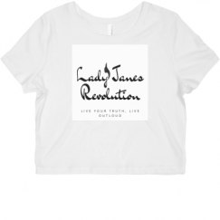Ladies Slim Fit Crop Top Tee