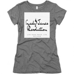 Ladies Slim Fit Super Soft Triblend Tee