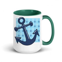 15oz Ceramic Mug with Color Inside