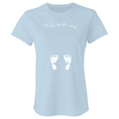 Baby On The Way Feet Tee