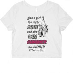 Ladies Slim Fit Crop Top Tee