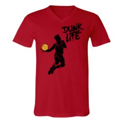 Unisex V-Neck Jersey Tee