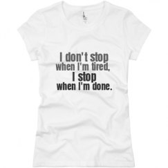 Ladies Slim Fit Basic Promo Jersey Tee