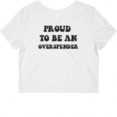 Ladies Slim Fit Crop Top Tee