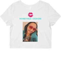 Ladies Slim Fit Crop Top Tee