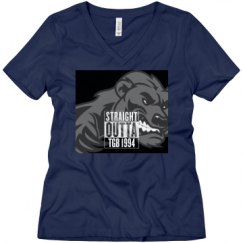 Ladies Relaxed Fit V-Neck Tee