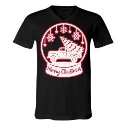 Unisex V-Neck Jersey Tee