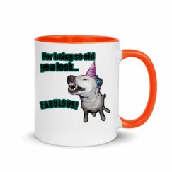 11oz Ceramic Mug with Color Inside