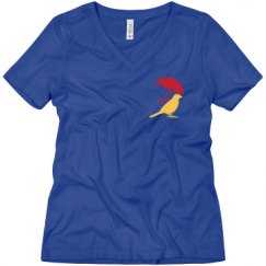 Ladies Relaxed Fit V-Neck Tee