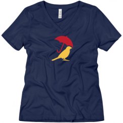 Ladies Relaxed Fit V-Neck Tee