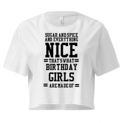 Ladies Festival Cali Crop Top Tee