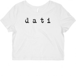 Ladies Slim Fit Crop Top Tee