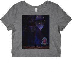 Ladies Slim Fit Crop Top Tee