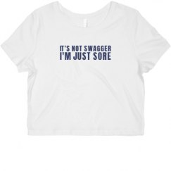 Ladies Slim Fit Crop Top Tee