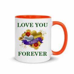 11oz Ceramic Mug with Color Inside