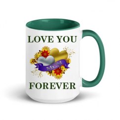 15oz Ceramic Mug with Color Inside