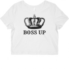 Ladies Slim Fit Crop Top Tee