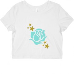 Ladies Slim Fit Crop Top Tee