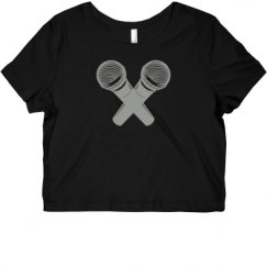 Ladies Slim Fit Crop Top Tee