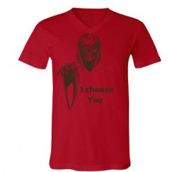 Unisex V-Neck Jersey Tee