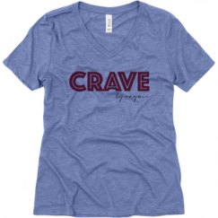 Ladies Relaxed Fit Super Soft Triblend V-Neck Tee