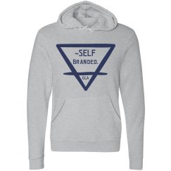 ~Self Branded Gray/Navy Hoodie