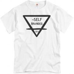 Self Branded Clothing. Gray Blk Tee