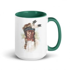 15oz Ceramic Mug with Color Inside