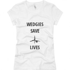 Ladies Slim Fit Basic Promo Jersey Tee