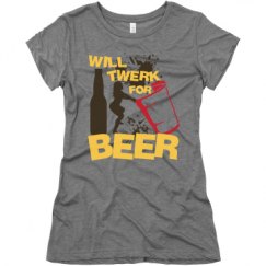 Ladies Slim Fit Super Soft Triblend Tee