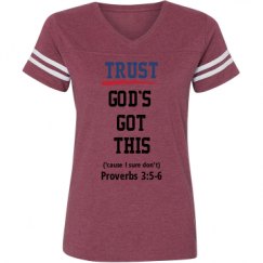 Ladies Relaxed Fit Vintage Sports Tee