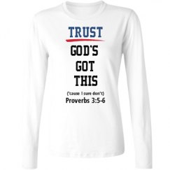 Ladies Relaxed Fit Basic Long Sleeve Tee