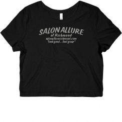 Ladies Slim Fit Crop Top Tee