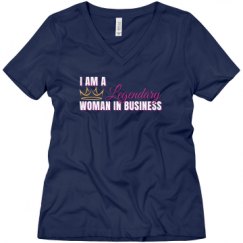 Ladies Relaxed Fit V-Neck Tee