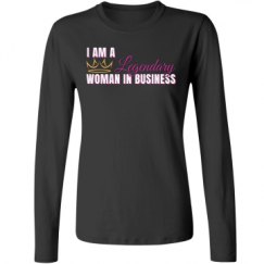 Ladies Relaxed Fit Basic Long Sleeve Tee