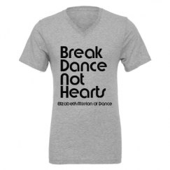 Unisex CVC Jersey V-Neck T-Shirt