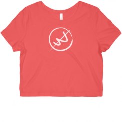 Ladies Slim Fit Crop Top Tee