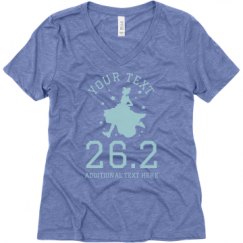 Ladies Relaxed Fit Super Soft Triblend V-Neck Tee