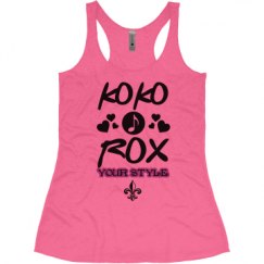 Ladies Slim Fit Super Soft Racerback Triblend Tank