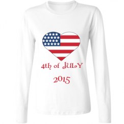 Ladies Relaxed Fit Basic Long Sleeve Tee