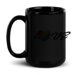 15oz Black Glossy Mug