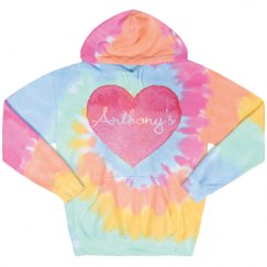 Unisex Tie-Dye Fleece Hoodie