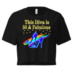 Ladies Festival Cali Crop Top Tee