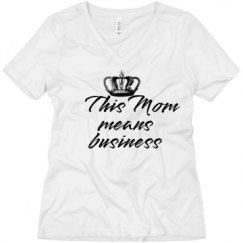 Ladies Relaxed Fit V-Neck Tee