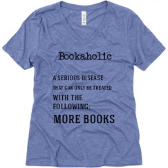 Ladies Relaxed Fit Super Soft Triblend V-Neck Tee