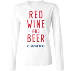 Ladies Relaxed Fit Basic Long Sleeve Tee