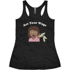 Ladies Slim Fit Super Soft Racerback Triblend Tank